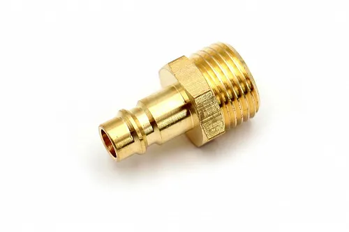 Пневмофитинг латунный БРС PM 1/2 "Папа" + наружная резьба (Евро)