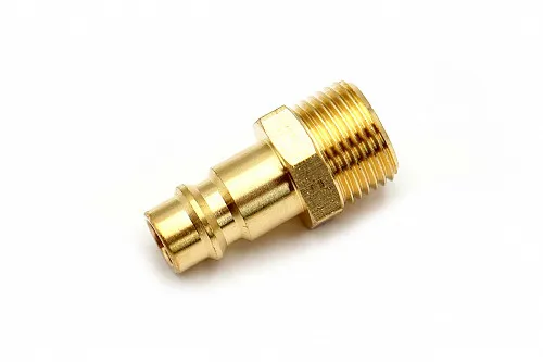 Пневмофитинг латунный БРС PM 3/8 "Папа" + наружная резьба (Евро)